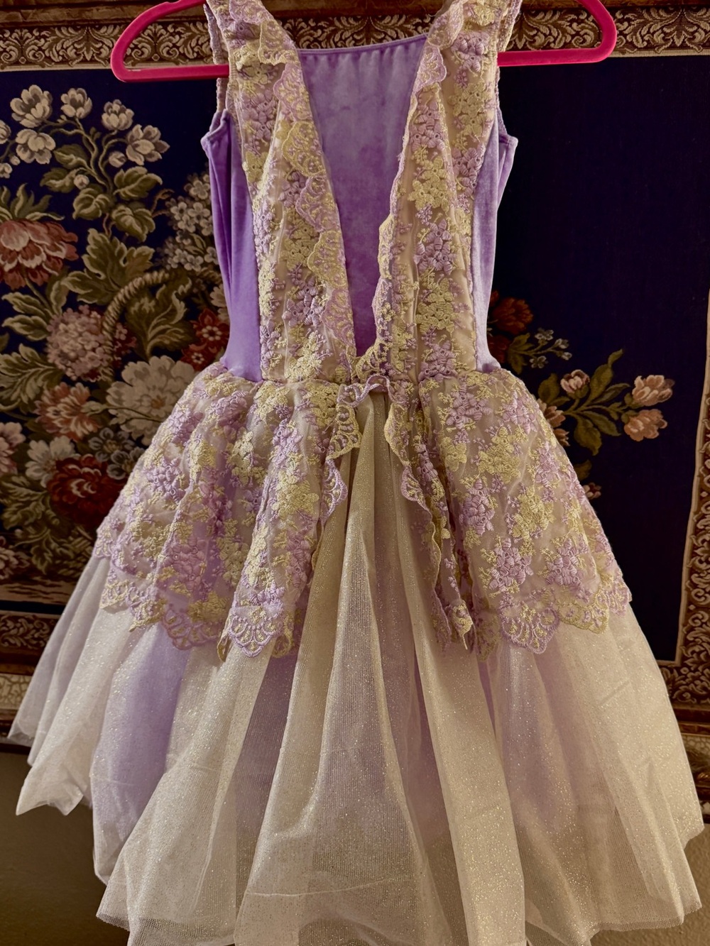 Lavender Lace Tulle Princess Costume Dress